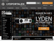 Tablet Screenshot of lydportalen.dk